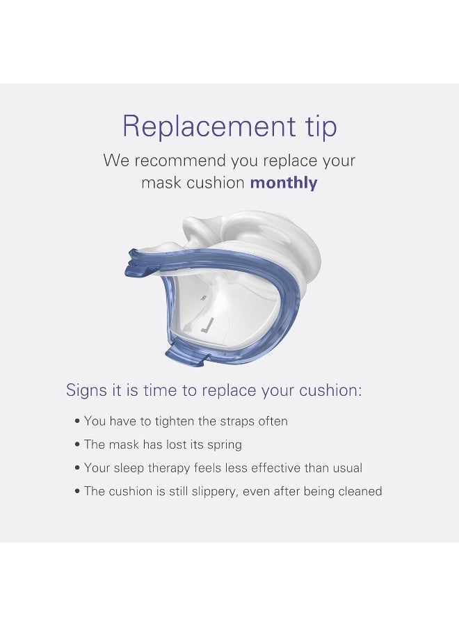 Resmed P10 Nasal Pillow Cushion - Replacement Silicone Cpap Mask Cushion - Frame System & Headgear Not Included - Premium Cpap Accessory - Large - Image 4